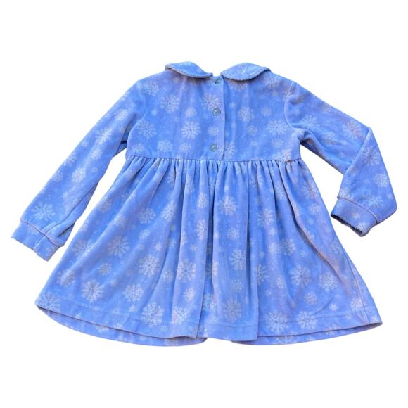 The Disney Store Classic Pooh Snowflake Velour Dress Kids Sz 3T - Picture 6 of 6